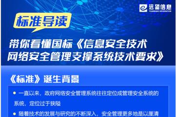 標準導讀|帶你看懂國標 《信息安全技術  網絡安全管理支撐系統(tǒng)技術要求》